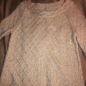 White Sparkly sweater